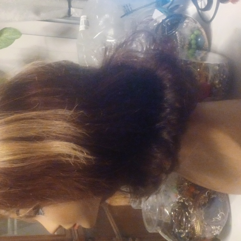 WIG HIGHLIGHTS BLONDE, FB,127, BROWN PROFESSIONALLY MADE BY CLOE ATLANTA GEORGIA - Picture 3 of 4